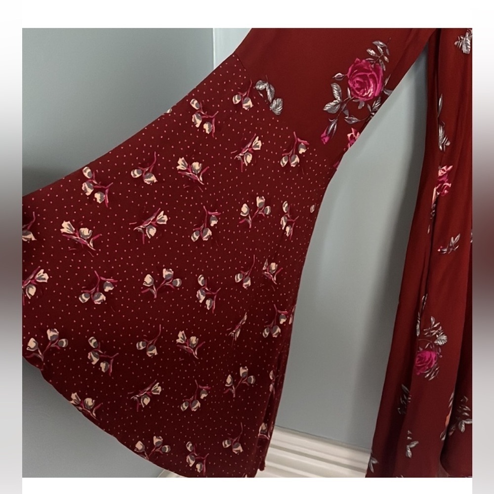 *Final Price* Free People Tate Mock-Neck Tunic Vintage Combo Red S NWT - Picture 9 of 9